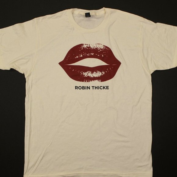 Tultex Other - Robin Thicke Lips Shirt Tee - Tultex T-Shirt - M